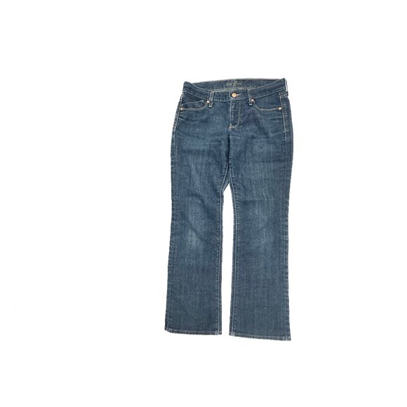 Old Navy The Flirt Mid Rise Bootcut Women's size 6P Dark Blue Denim jeans - Picture 1 of 6